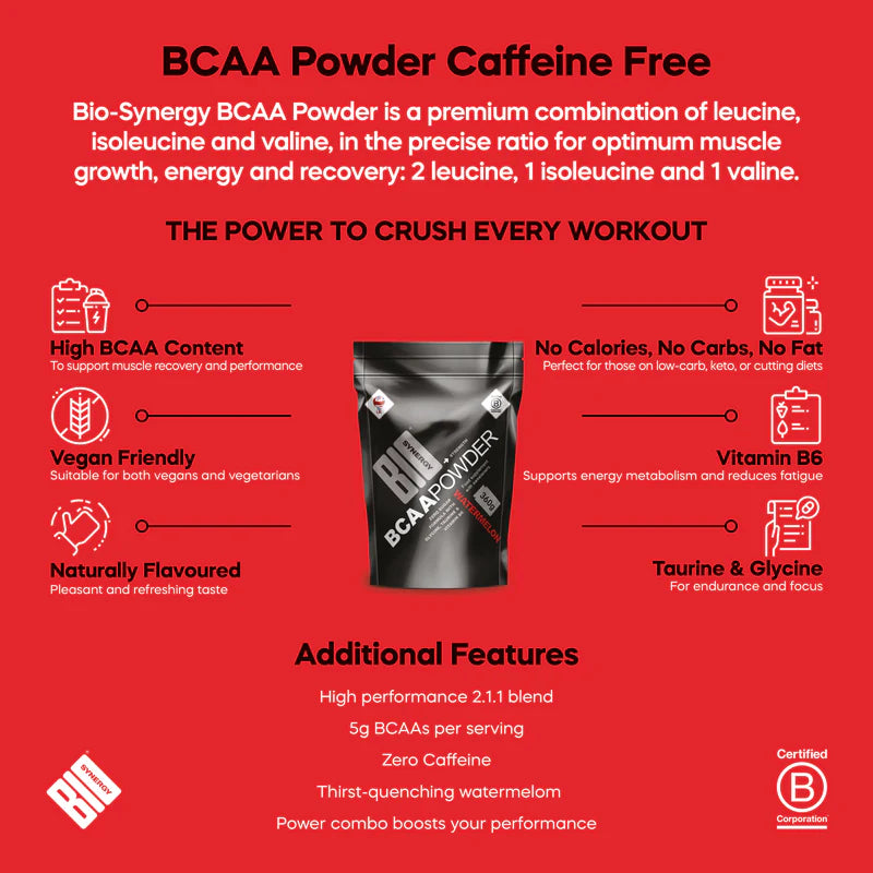 Bio-Synergy BCAA Powder® Caffeine Free