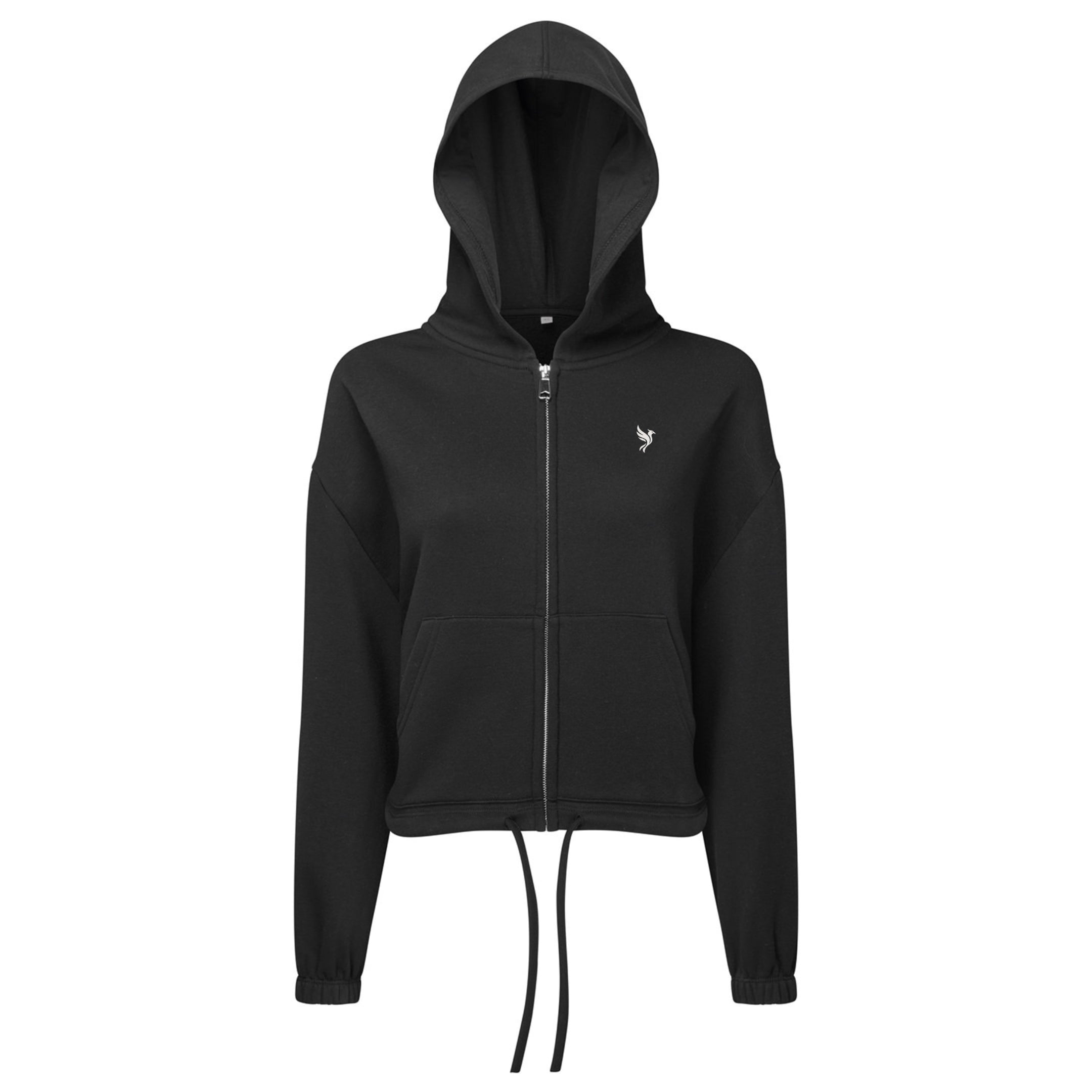 Cropped Oversized Full-Zip Hoodie
