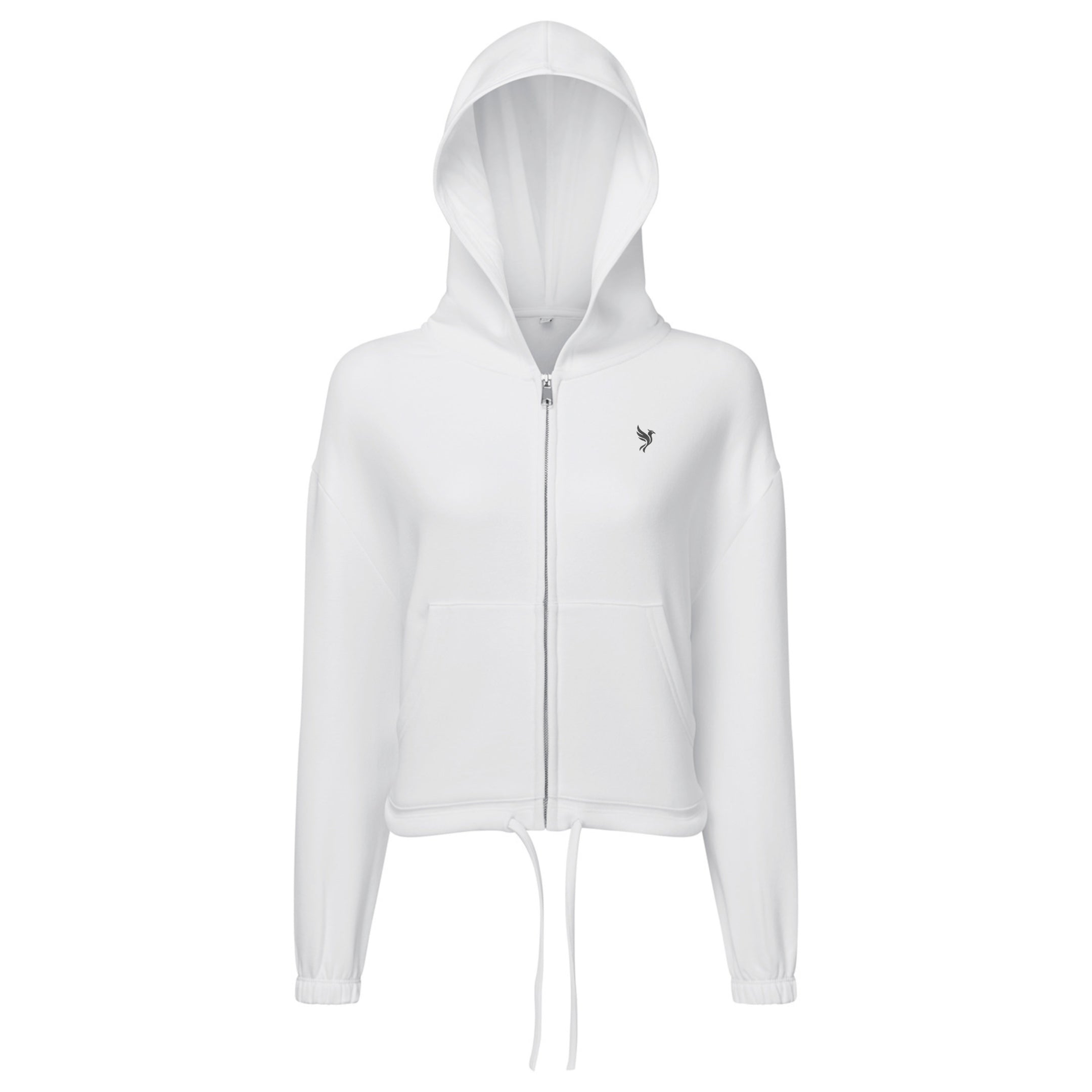 Cropped Oversized Full-Zip Hoodie