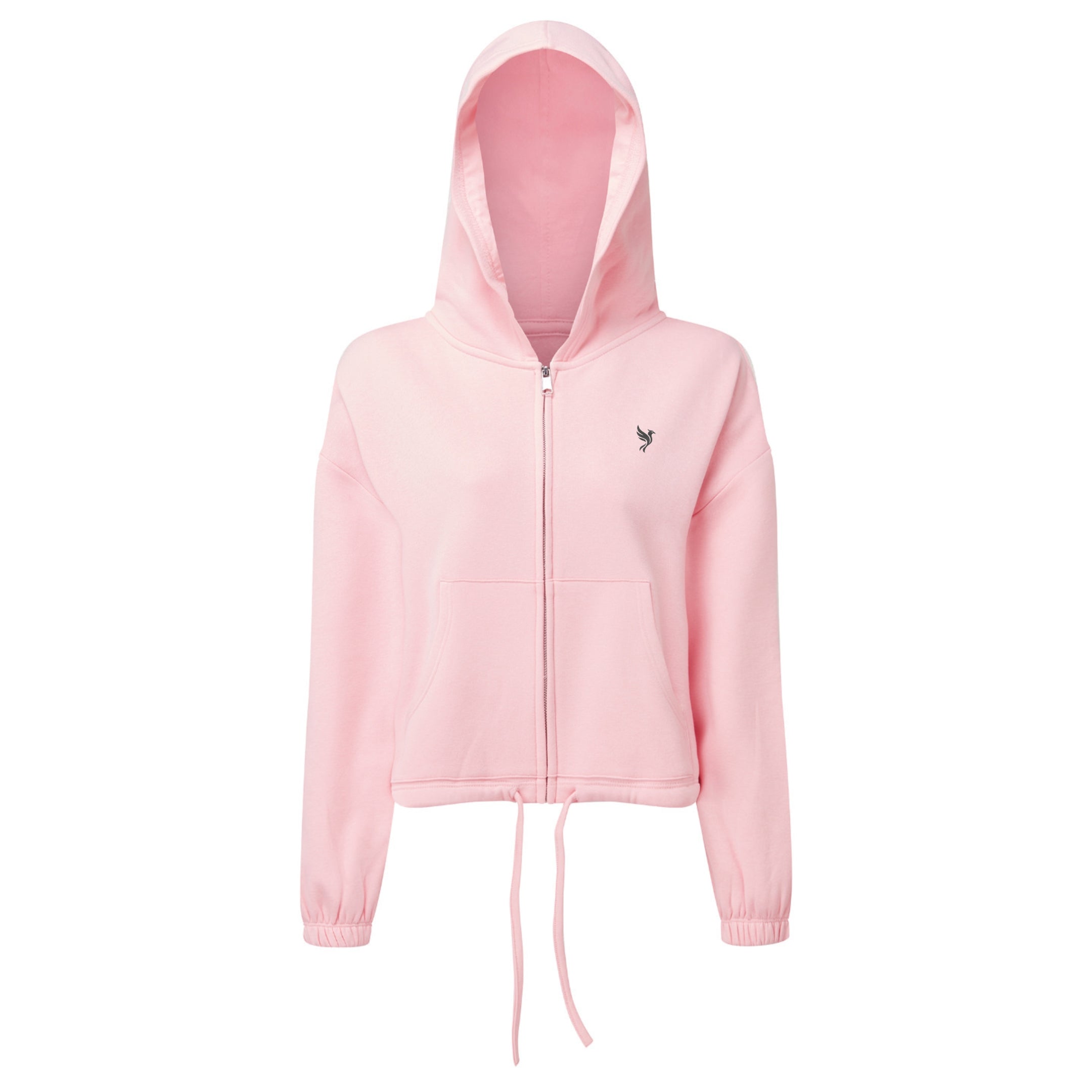 Cropped Oversized Full-Zip Hoodie